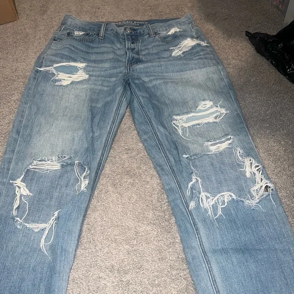 American Eagle Outfitters Light Blue Denim Pants - Picture 2 of 7